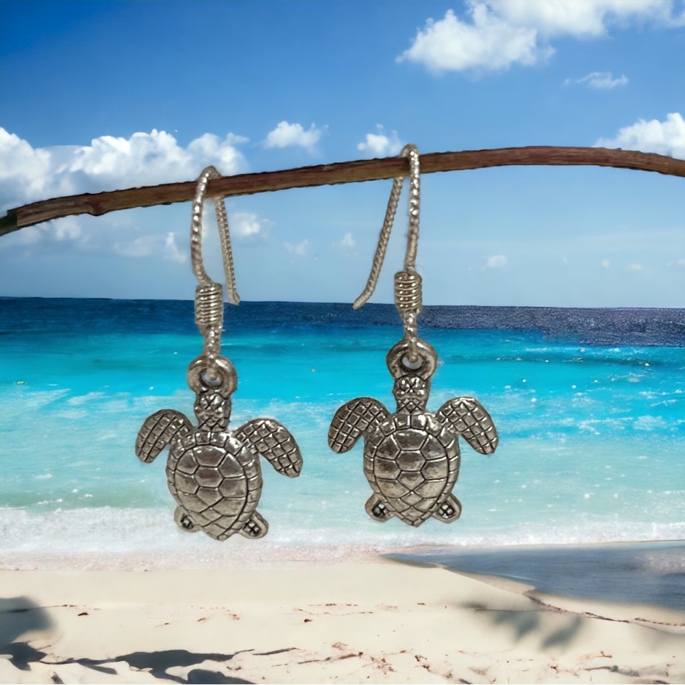 Handmade Sea Turtle Earrings